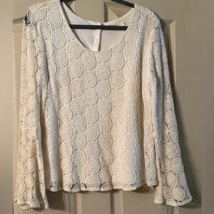 Laffaire white lace top